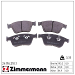 Piduriklotsi komplekt,ketaspidur ZIMMERMANN 24176.210.1