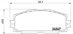 Piduriklotsi komplekt,ketaspidur BREMBO P 83 086