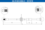 Pidurivoolik ATE 24.5140-0464.3