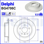 Piduriketas DELPHI BG4706C