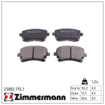 Piduriklotsi komplekt,ketaspidur ZIMMERMANN 23882.175.1