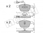 Piduriklotsi komplekt,ketaspidur METELLI 22-0551-0