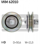 Pingutusrull,kiilrihm SKF VKM 62010