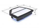 &Otilde;hufilter BOSCH F 026 400 585