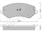 Piduriklotsi komplekt,ketaspidur METELLI 22-0524-0
