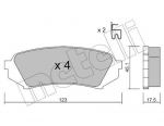 Piduriklotsi komplekt,ketaspidur METELLI 22-0453-0