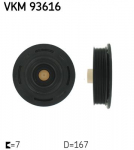 Rihmaratas,v&auml;ntv&otilde;ll SKF VKM 93616