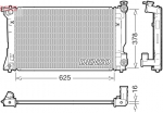 Radiaator,mootorijahutus DENSO DRM50118
