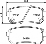 Piduriklotsi komplekt,ketaspidur HELLA 8DB 355 016-221