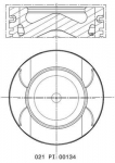 Kolvid MAHLE 021 PI 00134 000