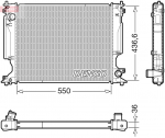 Radiaator,mootorijahutus DENSO DRM51014