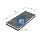 Filter,salongi&otilde;hk UFI 54.281.00