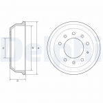 Piduritrummel DELPHI BF608