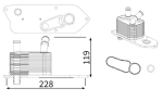 &Otilde;liradiaator,mootori&otilde;li MAHLE CLC 469 000S