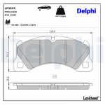 Piduriklotsi komplekt,ketaspidur DELPHI LP3629