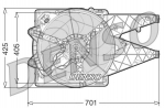 Ventilaator,mootorijahutus DENSO DER09100