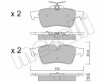 Piduriklotsi komplekt,ketaspidur METELLI 22-0337-1