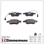 Piduriklotsi komplekt,ketaspidur ZIMMERMANN 25180.190.2