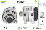 Generaator VALEO 443527