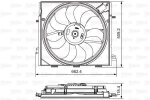 Ventilaator,mootorijahutus VALEO 696873