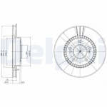 Piduriketas DELPHI BG3061