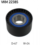 Seade-/juhtrull,hammasrihm SKF VKM 22385