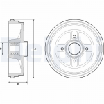 Piduritrummel DELPHI BFR496