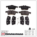 Piduriklotsi komplekt,ketaspidur ZIMMERMANN 25212.160.1
