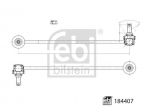 Stabilisaator,Stabilisaator FEBI BILSTEIN 184407
