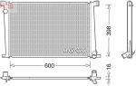 Radiaator,mootorijahutus DENSO DRM05007