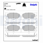 Piduriklotsi komplekt,ketaspidur DELPHI LP3906