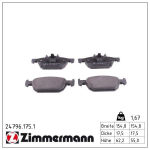 Piduriklotsi komplekt,ketaspidur ZIMMERMANN 24796.175.1