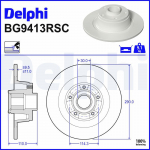 Piduriketas DELPHI BG9413RSC