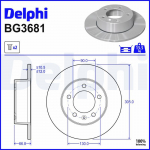 Piduriketas DELPHI BG3681