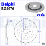 Piduriketas DELPHI BG4076