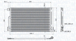 Kondensaator,kliimaseade MAGNETI MARELLI 350203611000