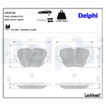Piduriklotsi komplekt,ketaspidur DELPHI LP3722