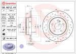 Piduriketas BREMBO 08.A612.4X
