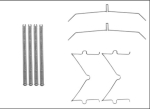 Lisakomplekt, ketaspiduriklotsid TEXTAR 82540100