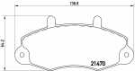 Piduriklotsi komplekt,ketaspidur BREMBO P 24 032
