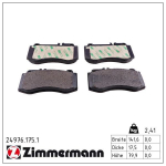 Piduriklotsi komplekt,ketaspidur ZIMMERMANN 24976.175.1