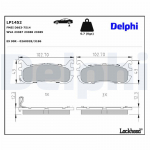 Piduriklotsi komplekt,ketaspidur DELPHI LP1452