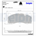 Piduriklotsi komplekt,ketaspidur DELPHI LP3527