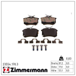 Piduriklotsi komplekt,ketaspidur ZIMMERMANN 23554.170.3