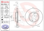 Piduriketas BREMBO 09.D724.11