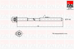 Klapikaanekruvikomplekt FAI AutoParts B1401