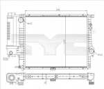 Radiaator,mootorijahutus TYC 703-0010-R