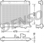 Radiaator,mootorijahutus DENSO DRM50078