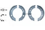 Piduriklotside komplekt,seisupidur TEXTAR 91063500