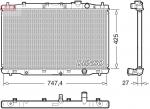 Radiaator,mootorijahutus DENSO DRM40052